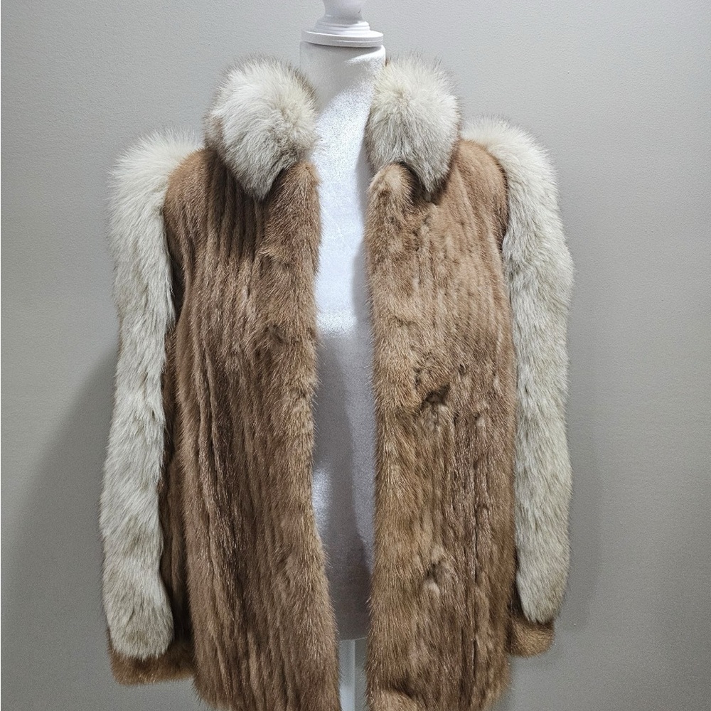Luxurious beautiful genuine Mink  Fur Jacket size s/m